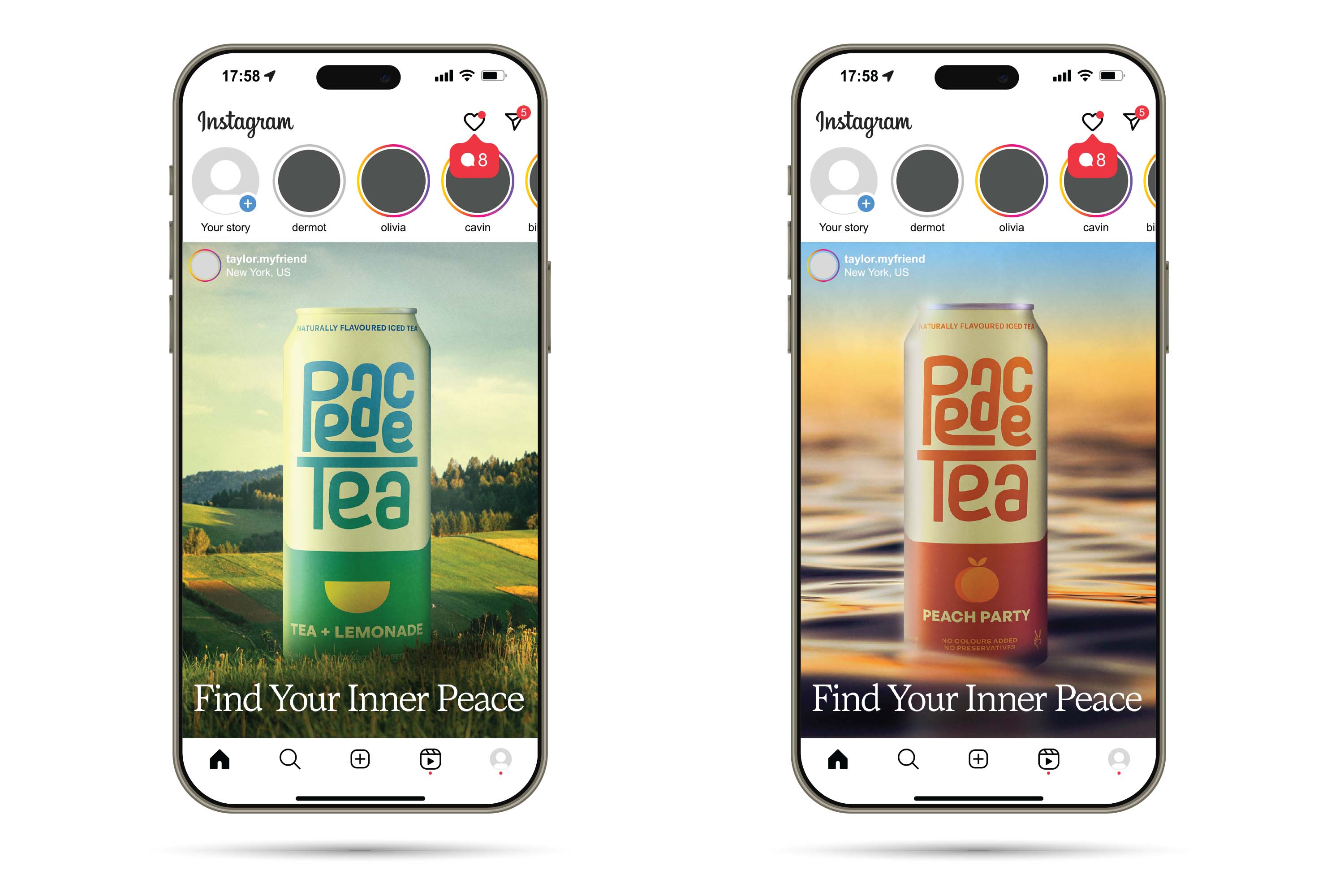 Photo of Peace Tea Social Media Advertisement